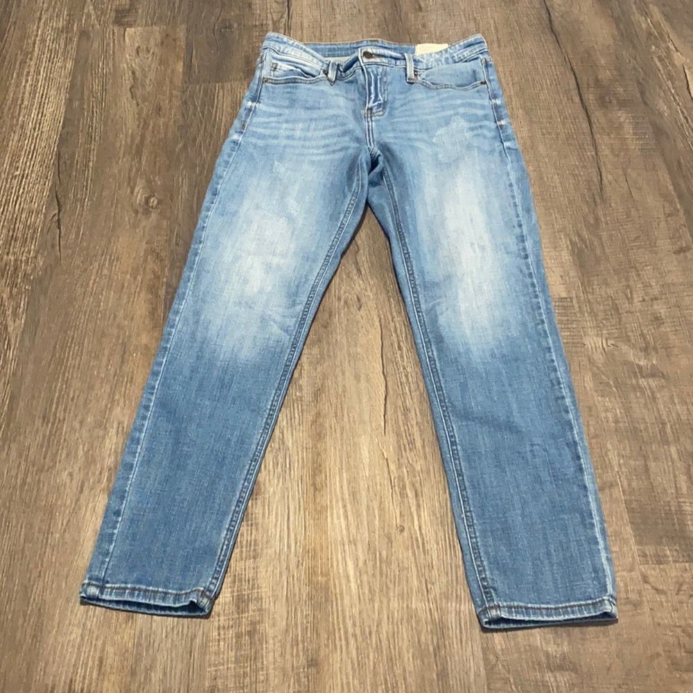 cosmic blue love straight leg jeans